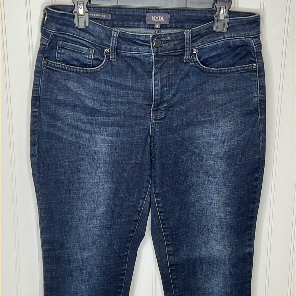 NYDJ Alina Legging Dark Wash Size 8 - Picture 4 of 14